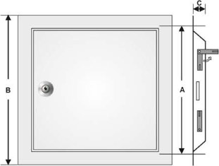 System B3 vägglucka